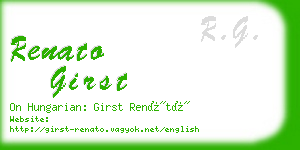 renato girst business card